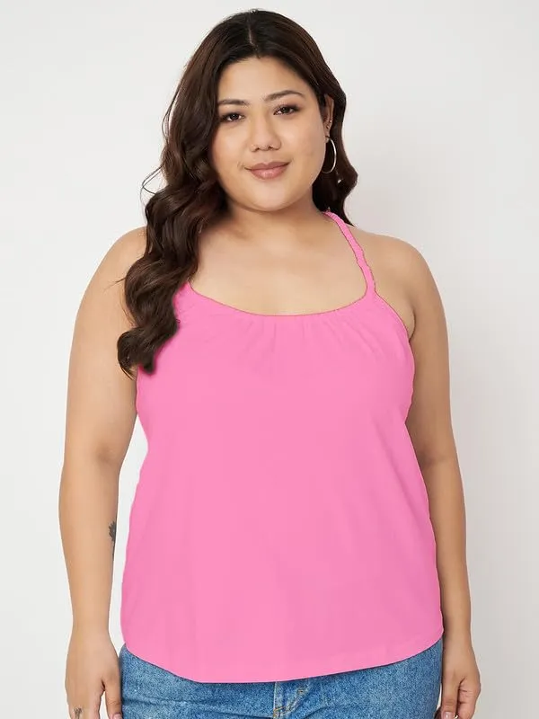 Pink_Cotton_Lycra_Tops