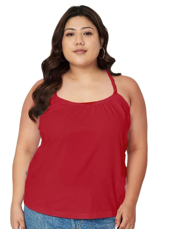 Red_Cotton_Lycra_Tops