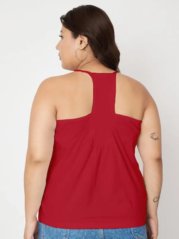 Red_Cotton_Lycra_Tops