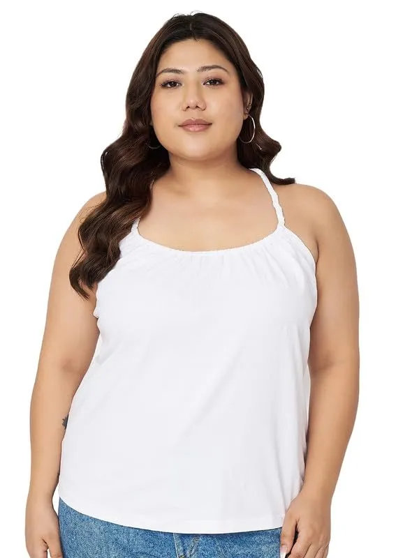 White_Cotton_Lycra_Tops