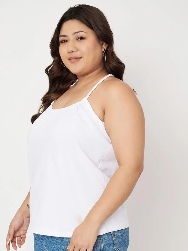 White_Cotton_Lycra_Tops