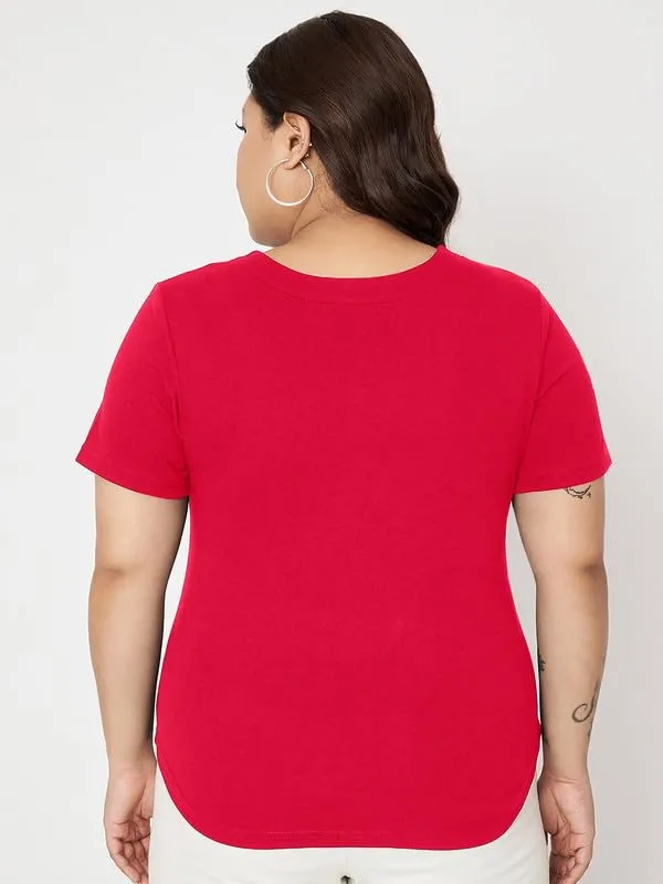 Magenta_Cotton_Blend_Single_Jersey_Tshirts