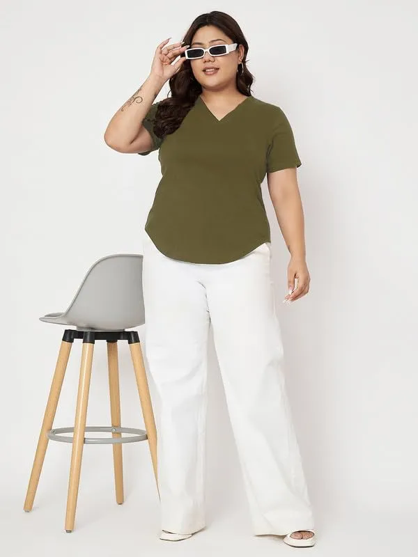 Olive_Cotton_Blend_Single_Jersey_Tshirts