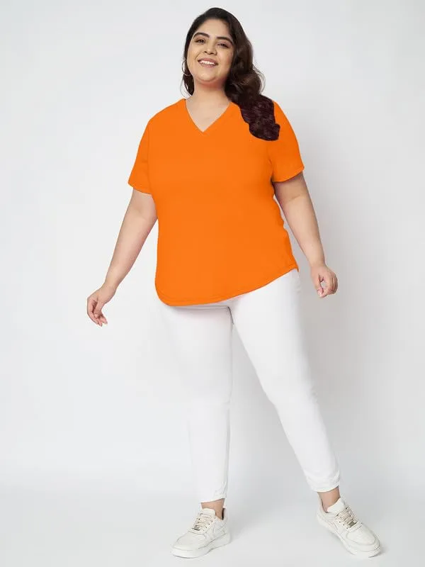 Orange_Cotton_Blend_Single_Jersey_Tshirts