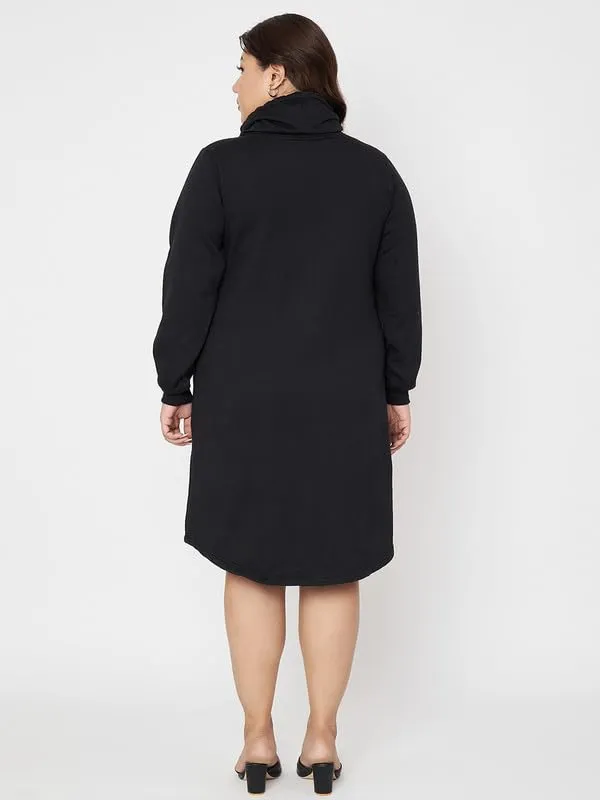 Plus_Size_Hooded_Cowl_Neck_Cuffed_Sleeves_Jumper_Dress