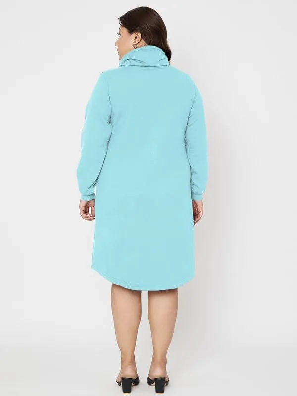 Plus_Size_Hooded_Cowl_Neck_Cuffed_Sleeves_Jumper_Dress