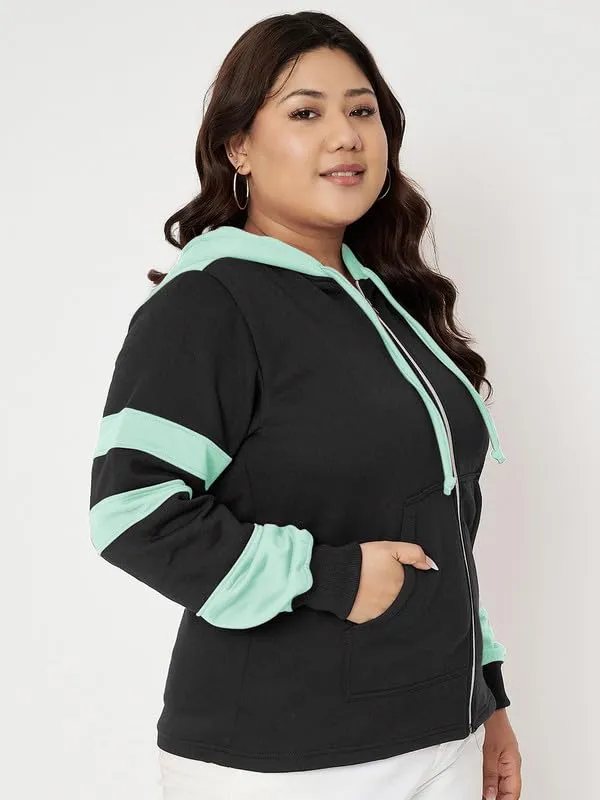 Teal_Blue_&_Burgundy_Striped_Fleece_Hooded_Sweat-shirt
