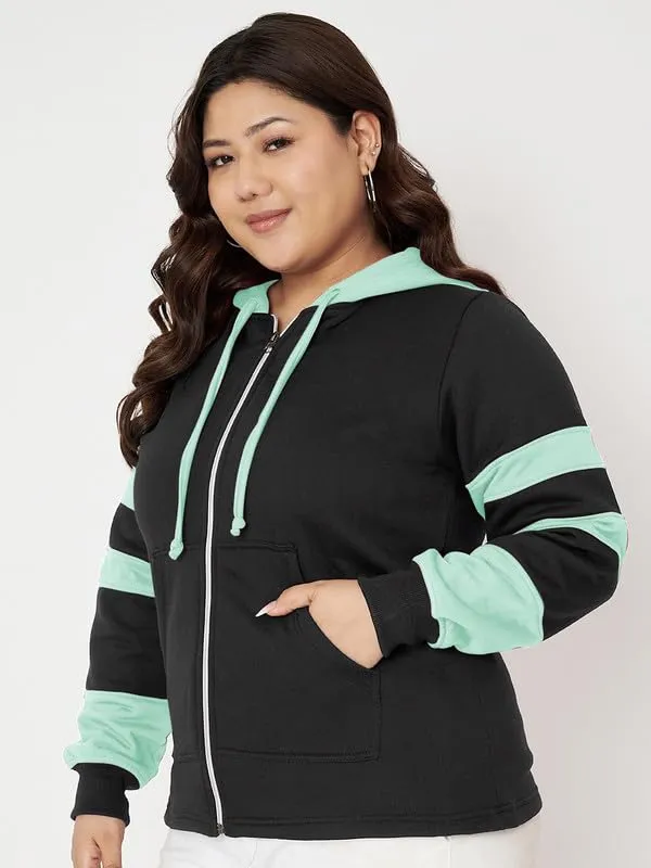 Teal_Blue_&_Burgundy_Striped_Fleece_Hooded_Sweat-shirt