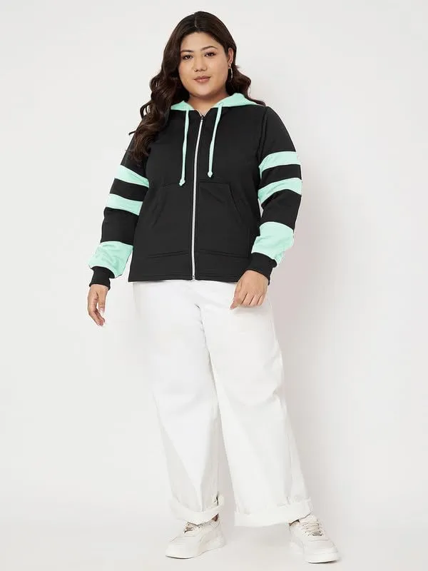 Teal_Blue_&_Burgundy_Striped_Fleece_Hooded_Sweat-shirt