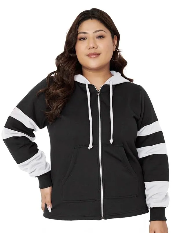 Teal_Blue_&_Burgundy_Striped_Fleece_Hooded_Sweat-shirt