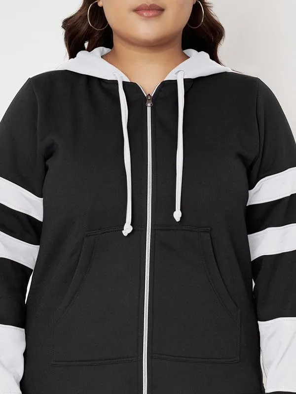 Teal_Blue_&_Burgundy_Striped_Fleece_Hooded_Sweat-shirt