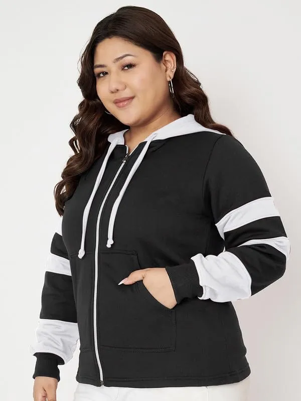 Teal_Blue_&_Burgundy_Striped_Fleece_Hooded_Sweat-shirt