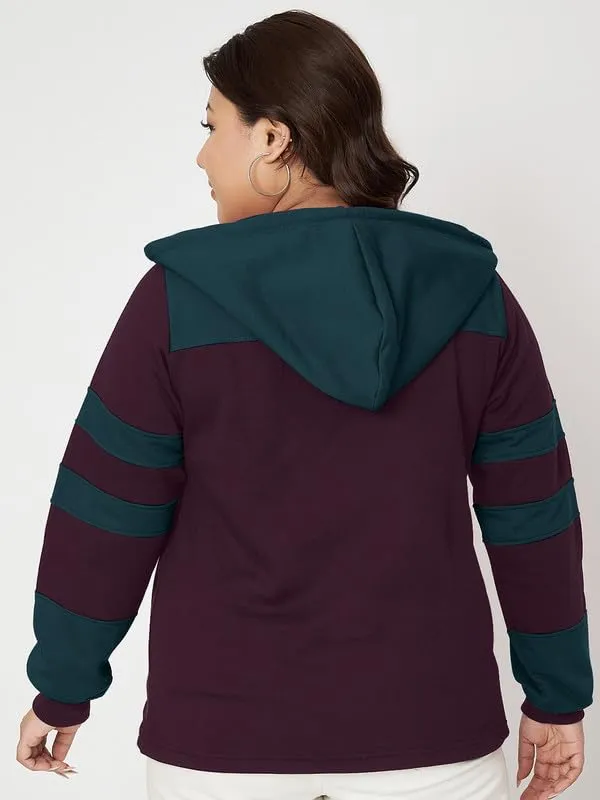 Teal_Blue_&_Burgundy_Striped_Fleece_Hooded_Sweat-shirt