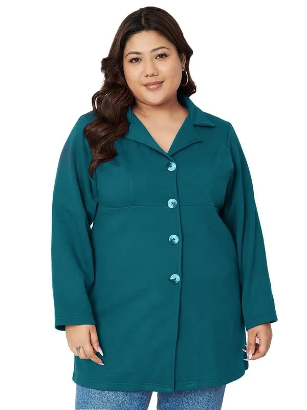 Teal_Fleece_Longline_Princess_Coat