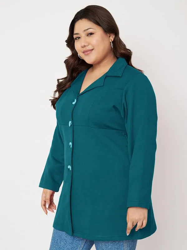 Teal_Fleece_Longline_Princess_Coat