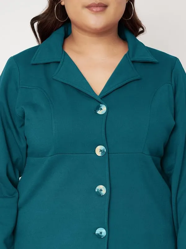 Teal_Fleece_Longline_Princess_Coat