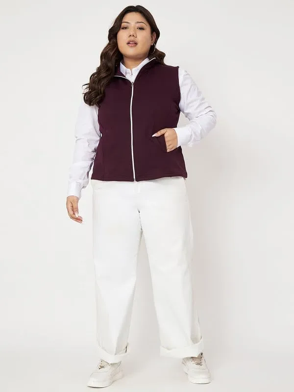 Plum_Cotton_Blend_Fleece_Jackets_For_Women