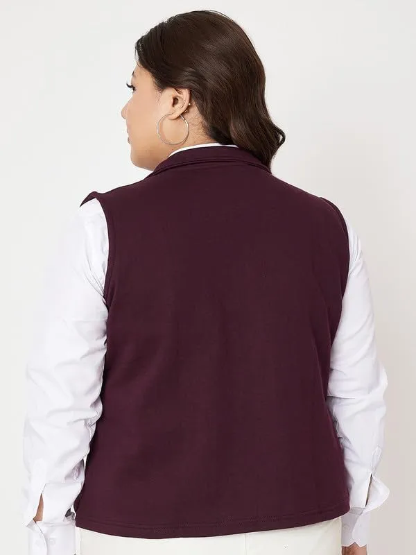 Plum_Cotton_Blend_Fleece_Jackets_For_Women