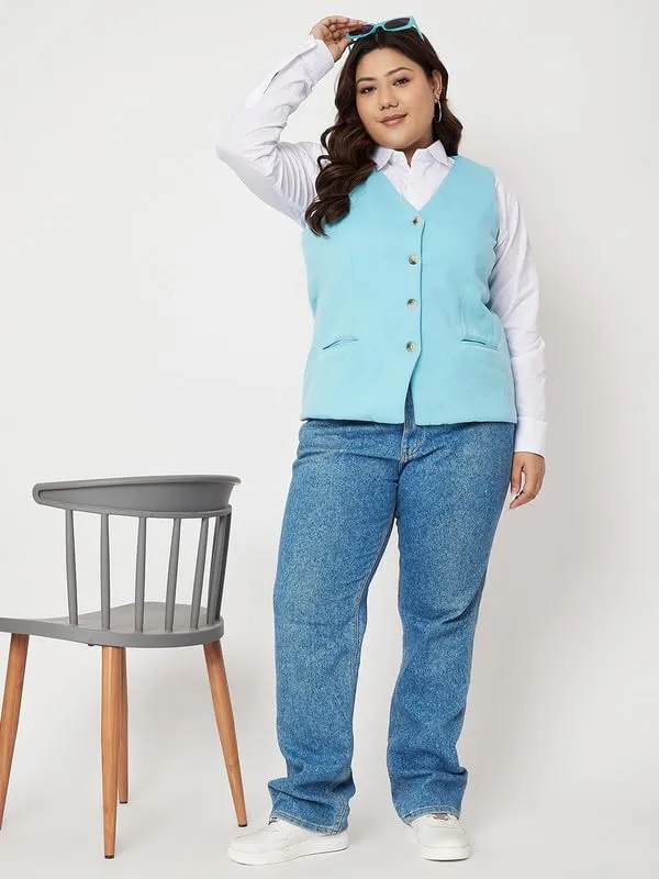 Turq_Cotton_Blend_Fleece_With_Lining_Waistcoat_For_Women