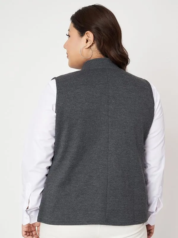 Charcoal_Cotton_Blend_Fleece_Jackets_For_Women
