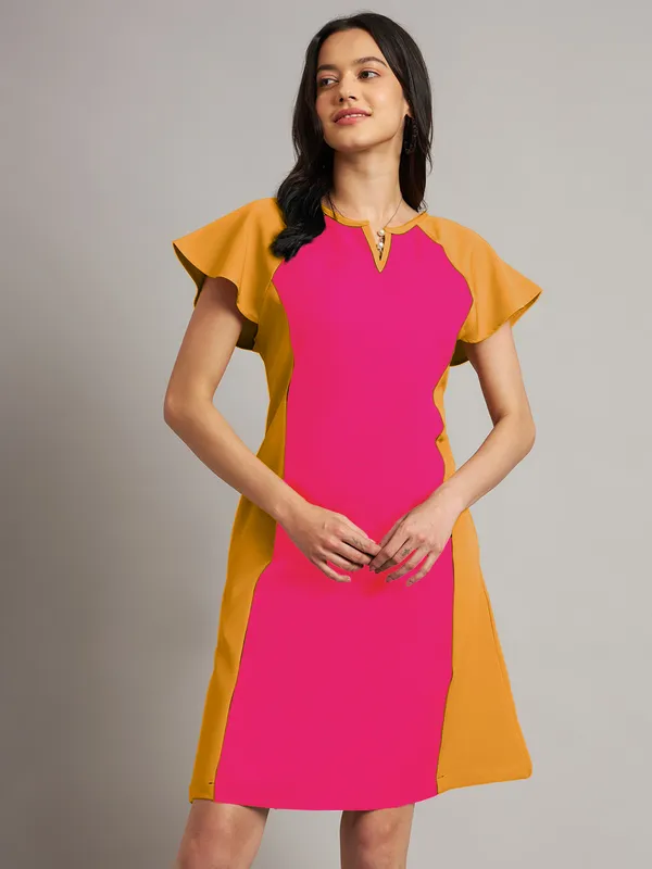 BRINNS_Women_Pure_Cotton_Colourblocked_Sheath_Dress