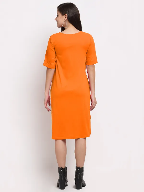 BRINNS_Purple_Solid_Pure_Cotton_A-Line_Midi_Dress