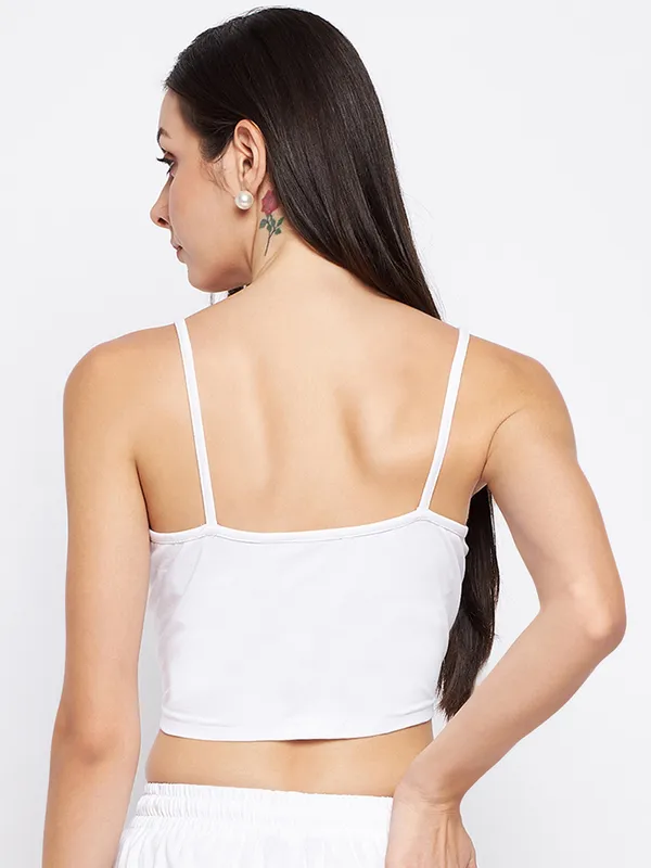 White_Cotton_Lycra_Tops