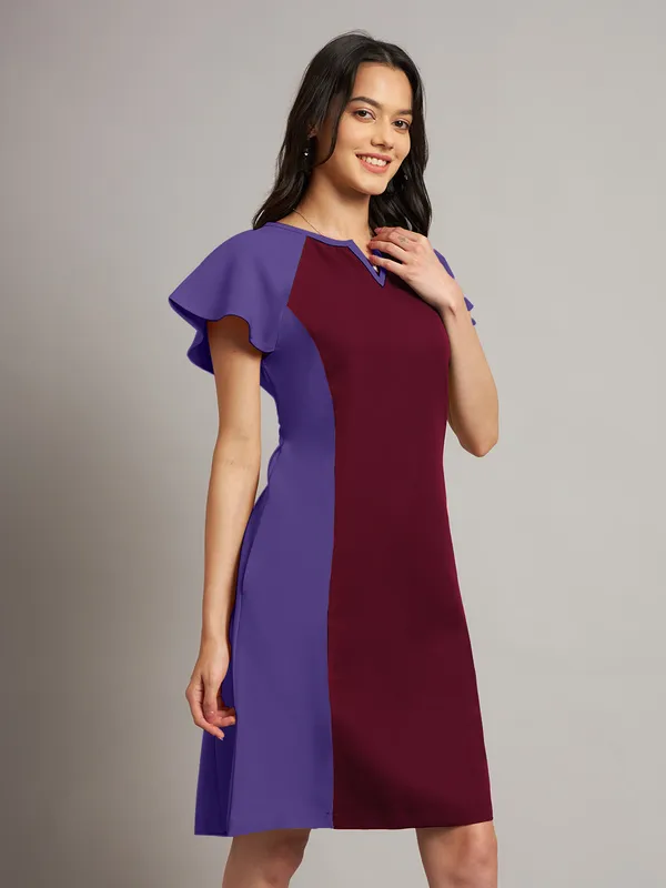 BRINNS_Women_Pure_Cotton_Colourblocked_Sheath_Dress