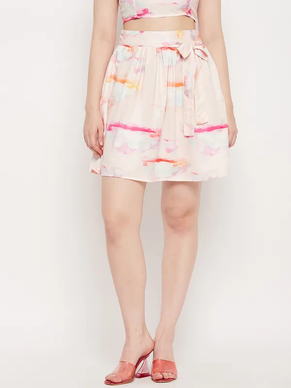 Multi_Print_Polyester_Print_Skirts_For_Women