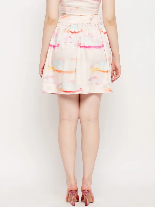 Multi_Print_Polyester_Print_Skirts_For_Women