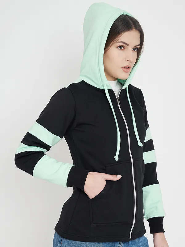Teal_Blue_&_Burgundy_Striped_Fleece_Hooded_Sweat-shirt