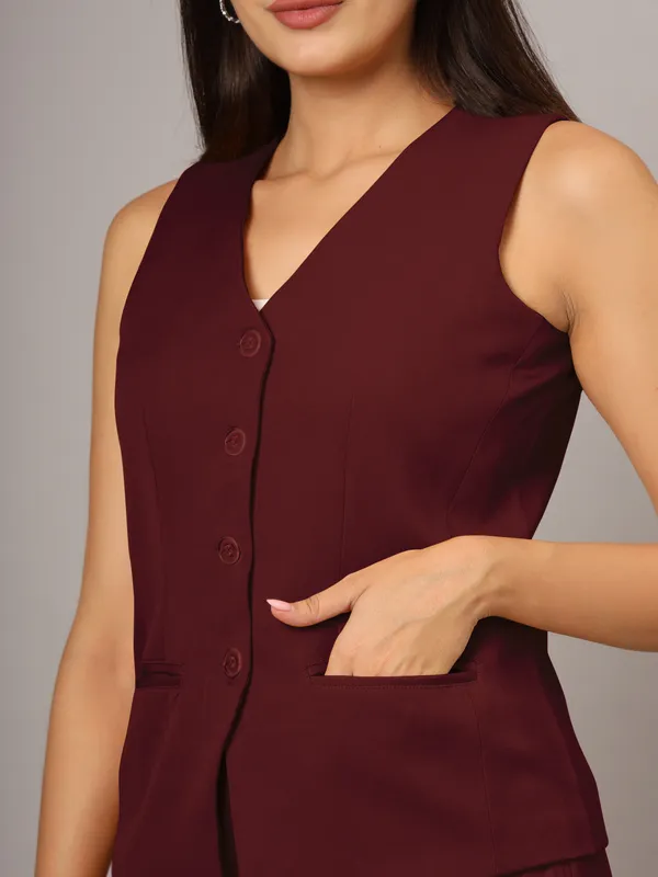 Burgundy_Polyester_Lycra_Suits