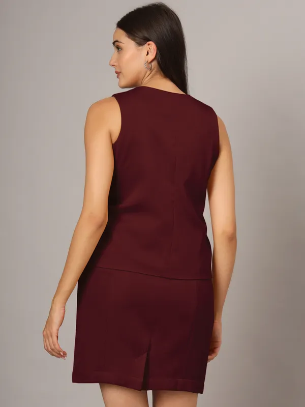 Burgundy_Polyester_Lycra_Suits