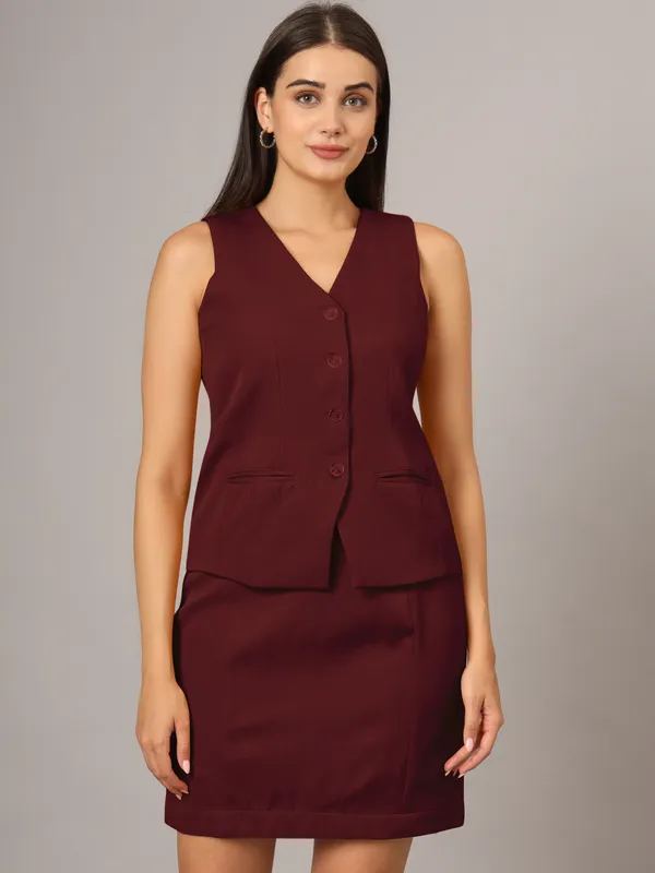 Burgundy_Polyester_Lycra_Suits