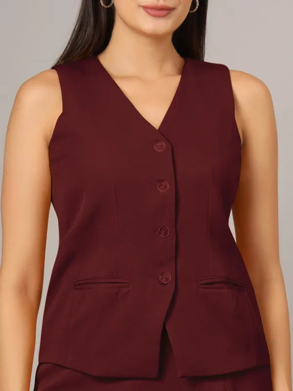 Burgundy_Polyester_Lycra_Suits