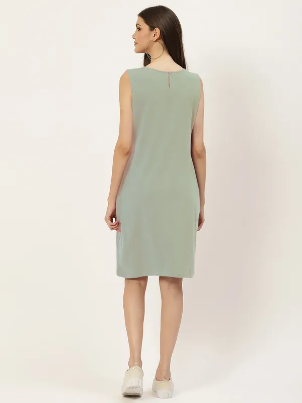 BRINNS_White_Solid_Pure_Cotton_A-Line_Midi_Dress