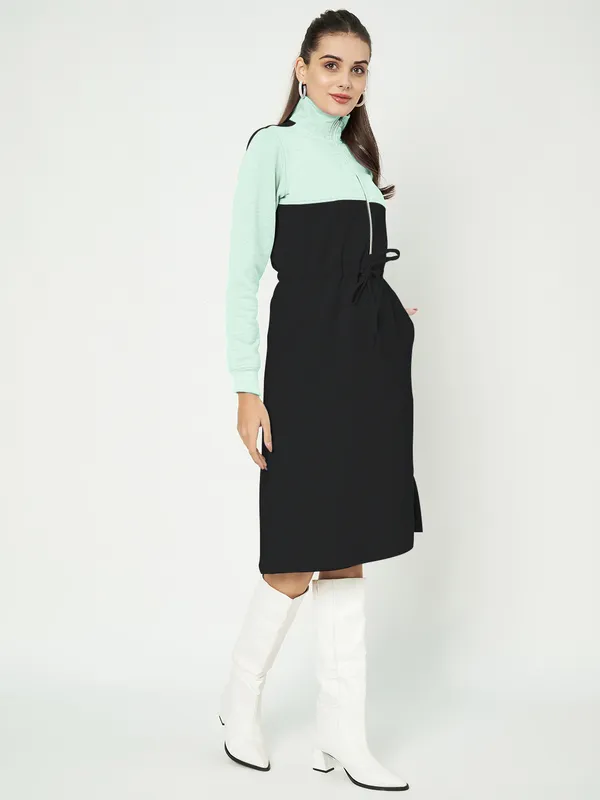 BRINNS_Women_Colourblocked_A-Line_Dress