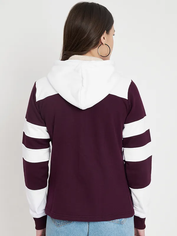 Teal_Blue_&_Burgundy_Striped_Fleece_Hooded_Sweat-shirt