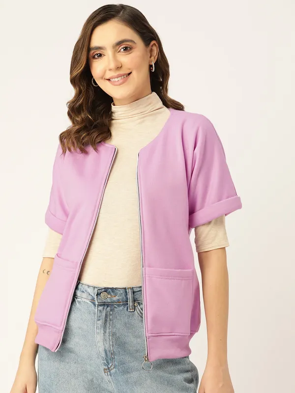 BRINNS_Women_Maroon_Solid_Tailored_Jacket