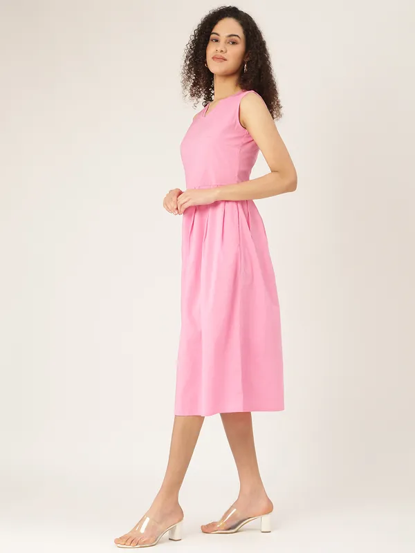 BRINNS_Mustard_Yellow_Midi_Dress