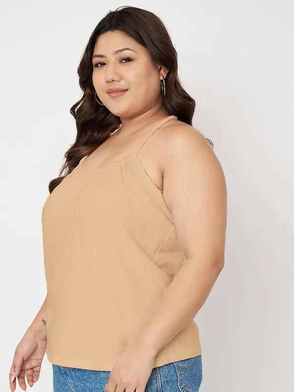 Dbeige_Cotton_Lycra_Tops