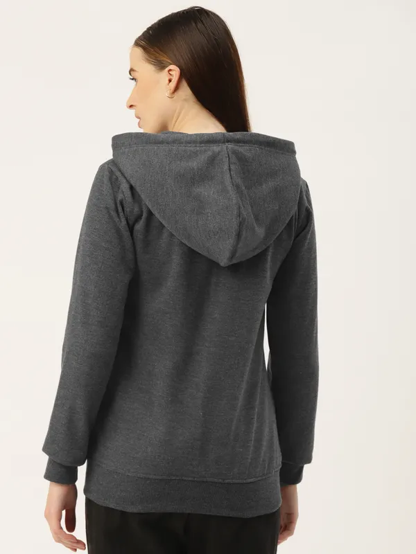 BRINNS_Women_Pink_Solid_Hooded_Sweatshirt