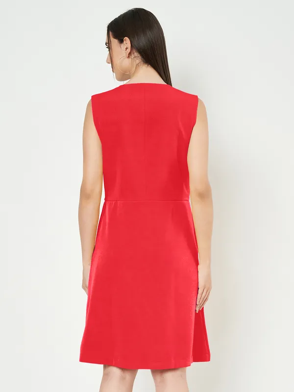 BRINNS_Women_Colourblocked_A-Line_Dress