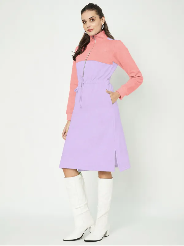 BRINNS_Women_Colourblocked_A-Line_Dress