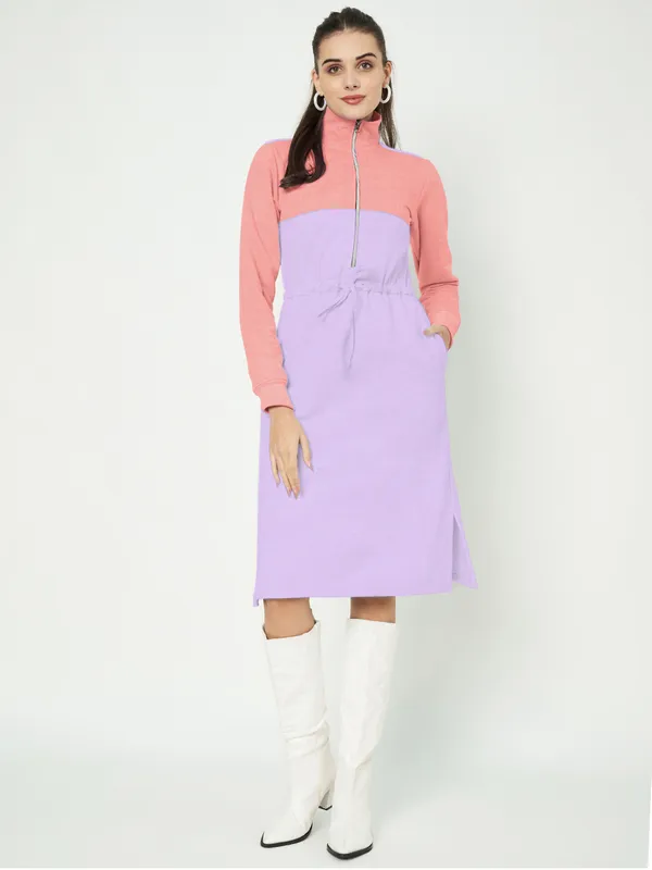 BRINNS_Women_Colourblocked_A-Line_Dress