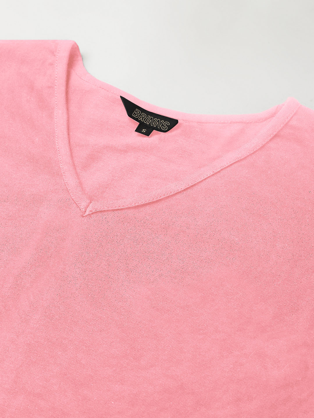 BRINNS_Women_Solid_V-Neck_Cotton_T-shirt