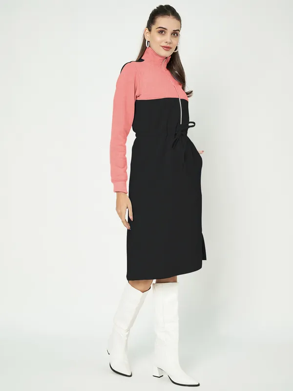 BRINNS_Women_Colourblocked_A-Line_Dress