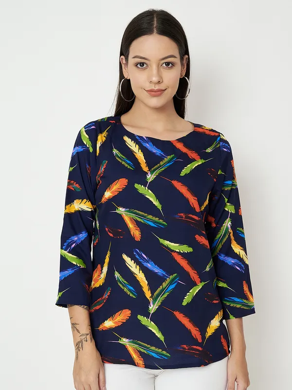 Multi_Print_Polyester_Print_Tops_For_Women