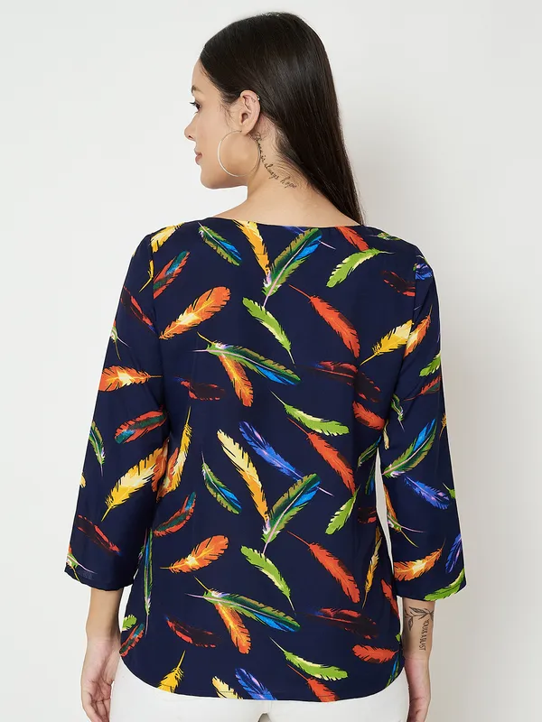 Multi_Print_Polyester_Print_Tops_For_Women