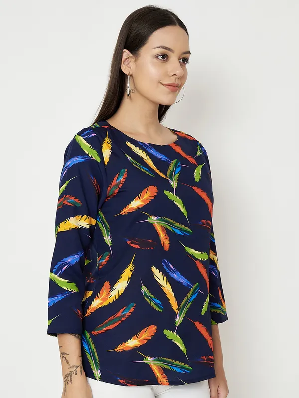 Multi_Print_Polyester_Print_Tops_For_Women